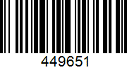 Штрих-код товара 449651 Barcode 449651